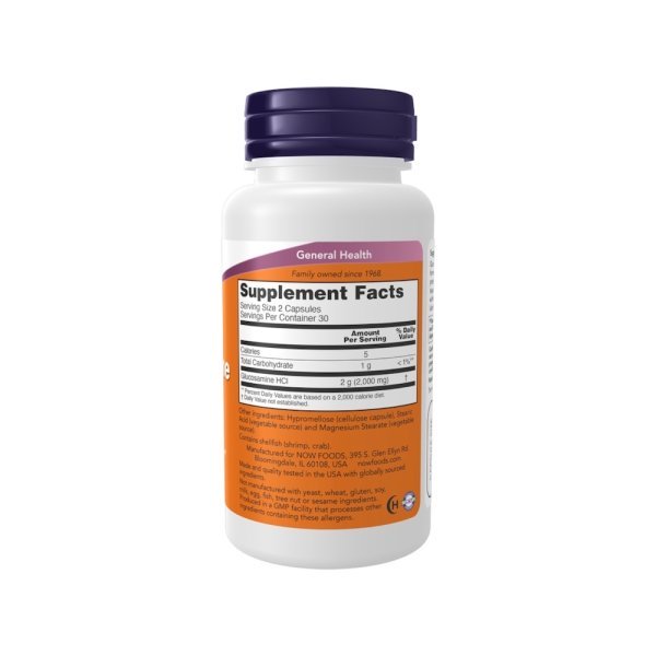 Glucosamine 1000 Now Foods Info 60 Capsules