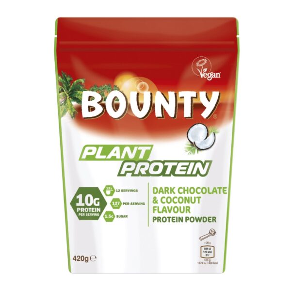 Bounty Plant Protein 420g Dark Chocolate Coconut Protein Powder Fitcookie Uk.jpg