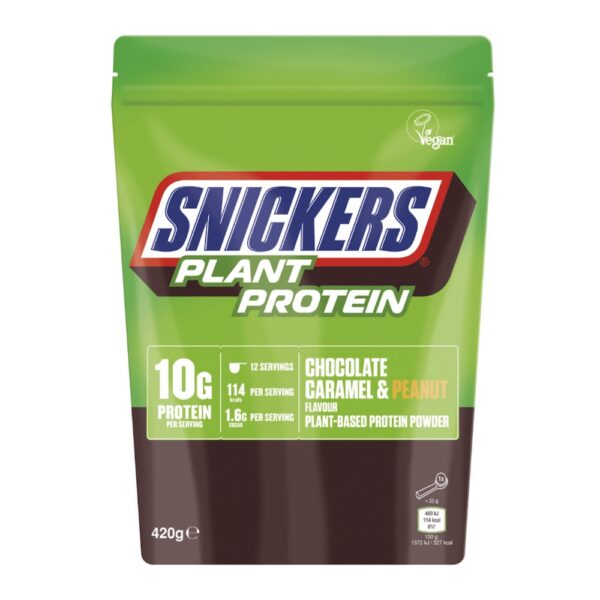 Snickers Plant Protein 420g Chocolate Caramel Peanut Fitcookie Uk.jpg