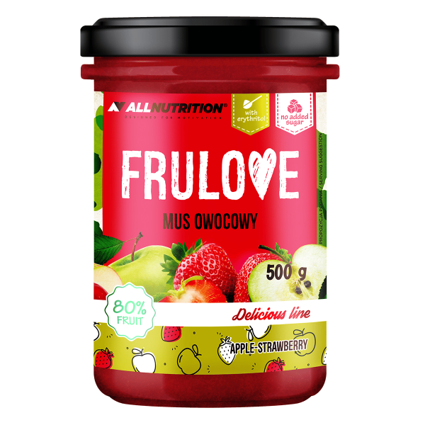 Allnutrition Frulove Fruit Puree 500g Apple Strawberry Fitcookie.png Allnutrition Frulove Fruit Puree 500g Apple Strawberry Fitcookie.png
