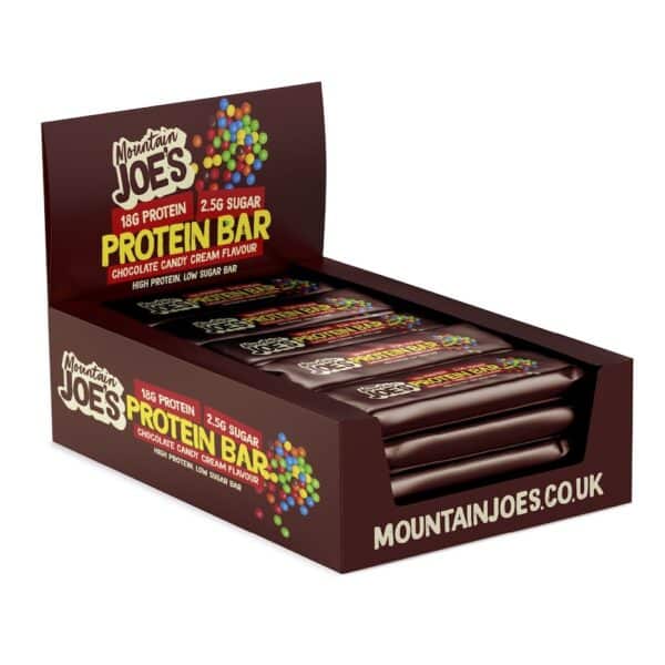 Mountain Joes Protein Bars Chocolate Candy Cream