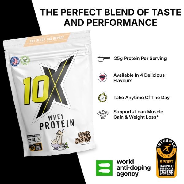 10x Athletic Whey Protein Info2 750g
