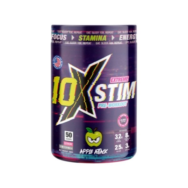 Apple Attack 10xathletic 10x Extreme Stim Preworkout 600g Apple Attack 10xathletic 10x Extreme Stim Preworkout 600g