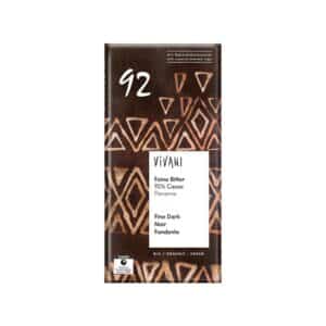 92 92% Fine Dark Chocolate Vivani 80g