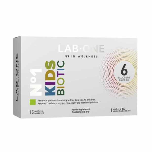 Lab One Kids Biotic Probiotic 15 Sachets.jpg Lab One Kids Biotic Probiotic 15 Sachets.jpg