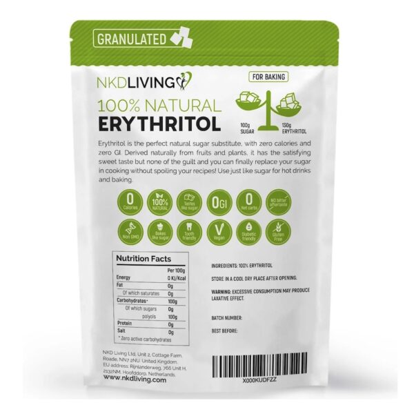 Erythritol 1kg Nkd Living