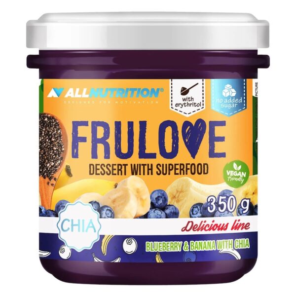 Blueberry Banana With Chia Frulove Dessert Ith Superfood Allnutrition