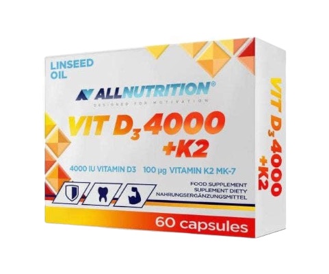 Vit D3 4000 K2 Allnutrition 60 Caps