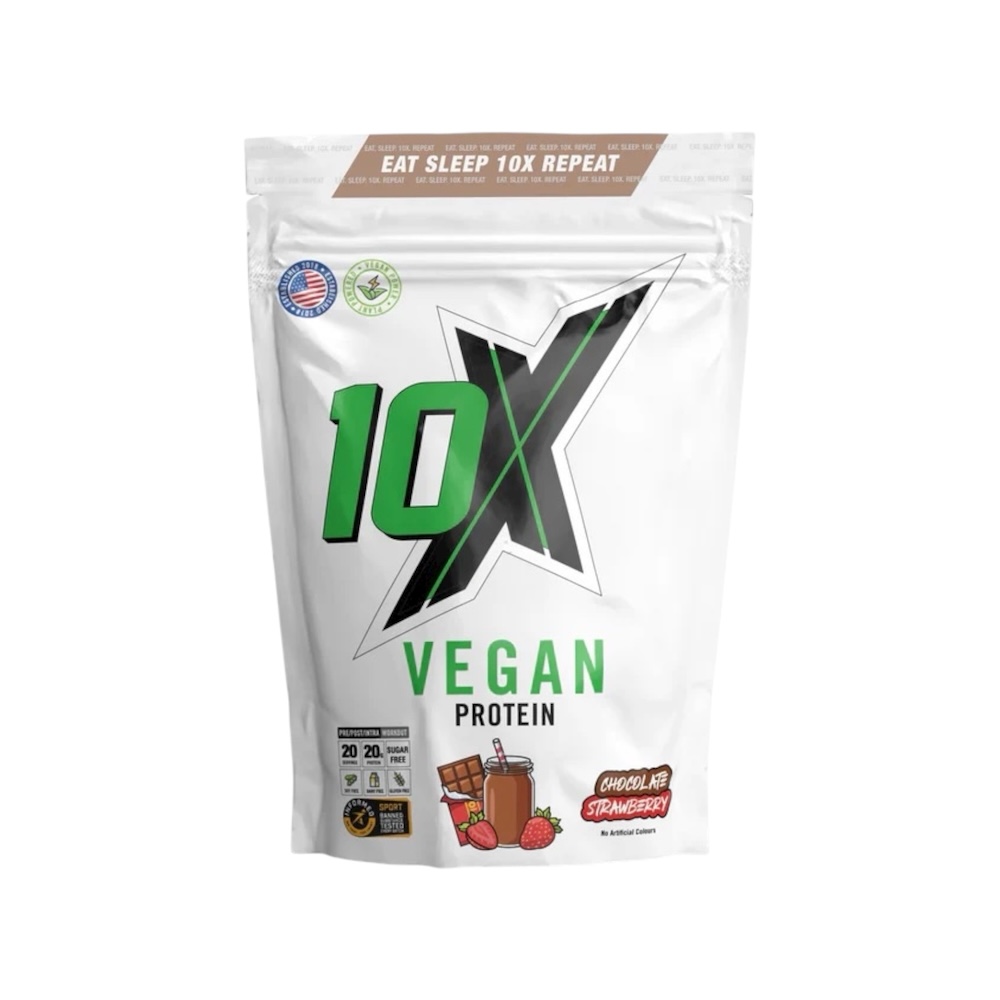 Chocolate Strawberry Vegan Protein 10xathletic 540g Chocolate Strawberry Vegan Protein 10xathletic 540g