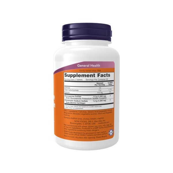 Glucosamine Chondroitin Now Foods Info 60 Tablets