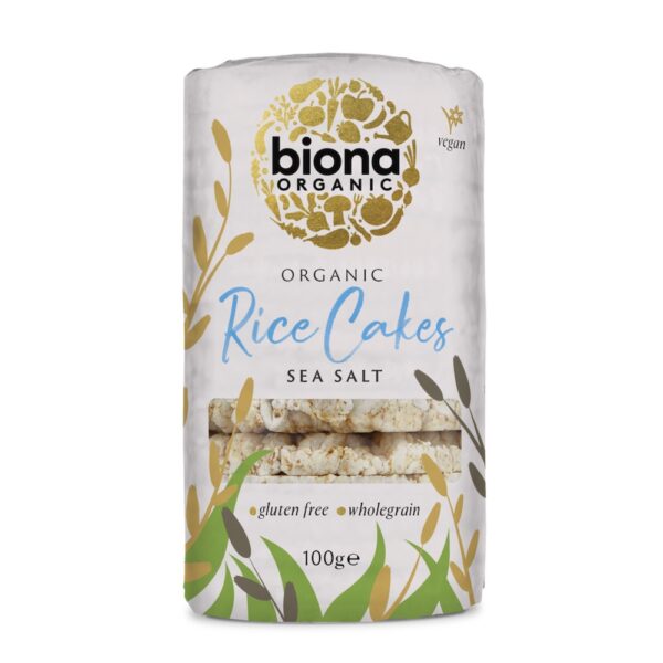 Biona Organic Rice Cakes Sea Salt 100g Fitcookie.jpg