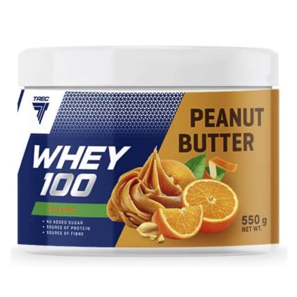 Trec Whey 100 Peanut Butter 550g Orange.jpg