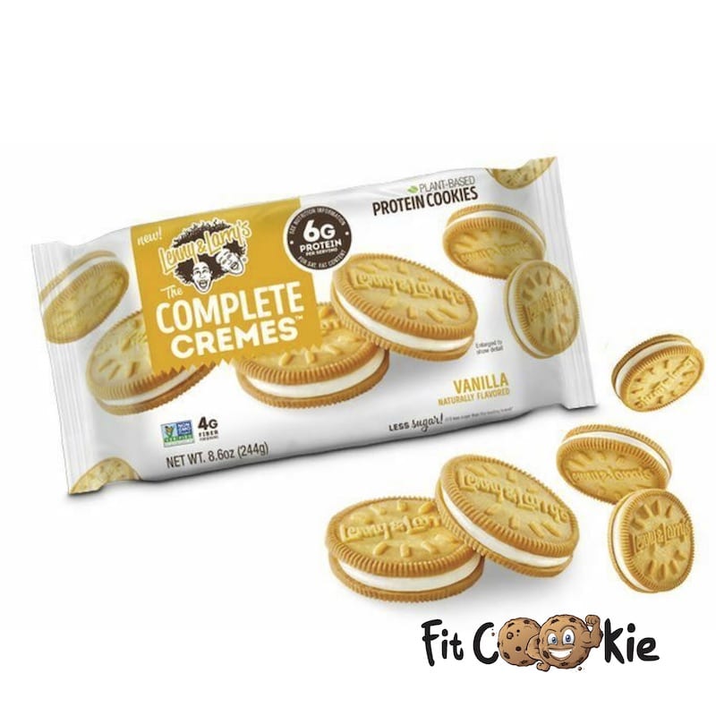 Complete Cremes Plant Based Protein Cookies Vanilla 244g - Lenny ...