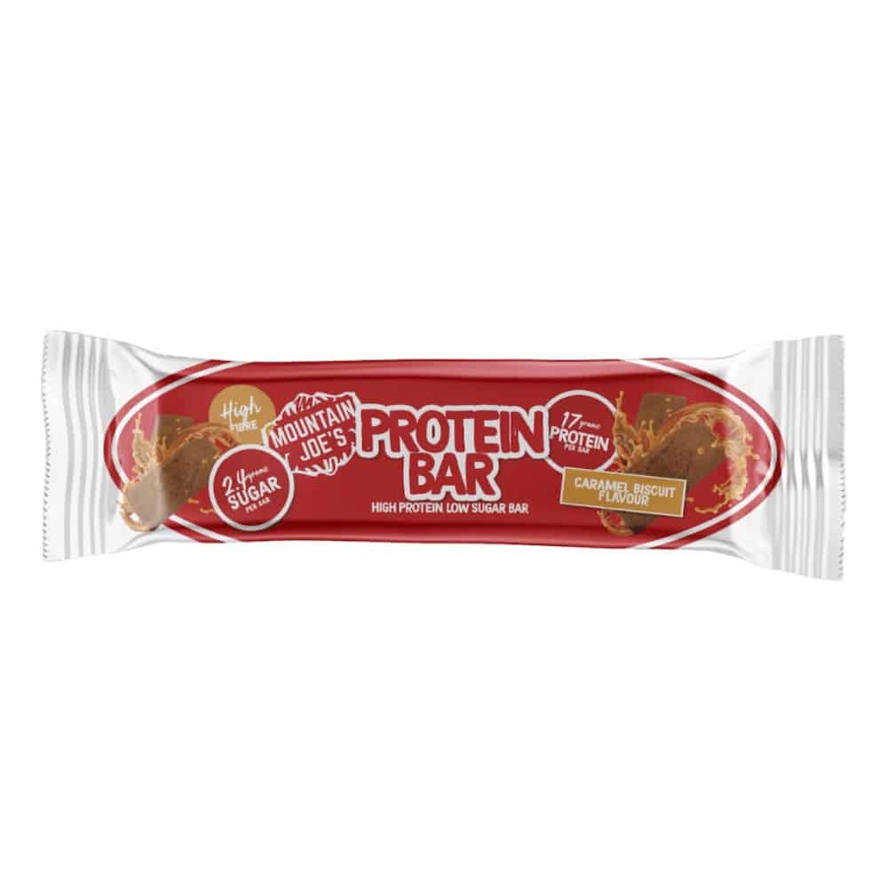 Mountain Joes Protein Bar 55g Caramel Biscuit Mountain Joes Protein Bar 55g Caramel Biscuit