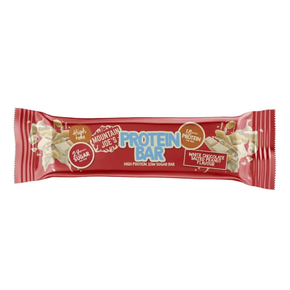 Mountain Joes Protein Bar 55g White Chocolate Salted Peanut Mountain Joes Protein Bar 55g White Chocolate Salted Peanut