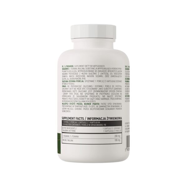 L Theanine 200mg Ostrovit Info 90 Veg Caps