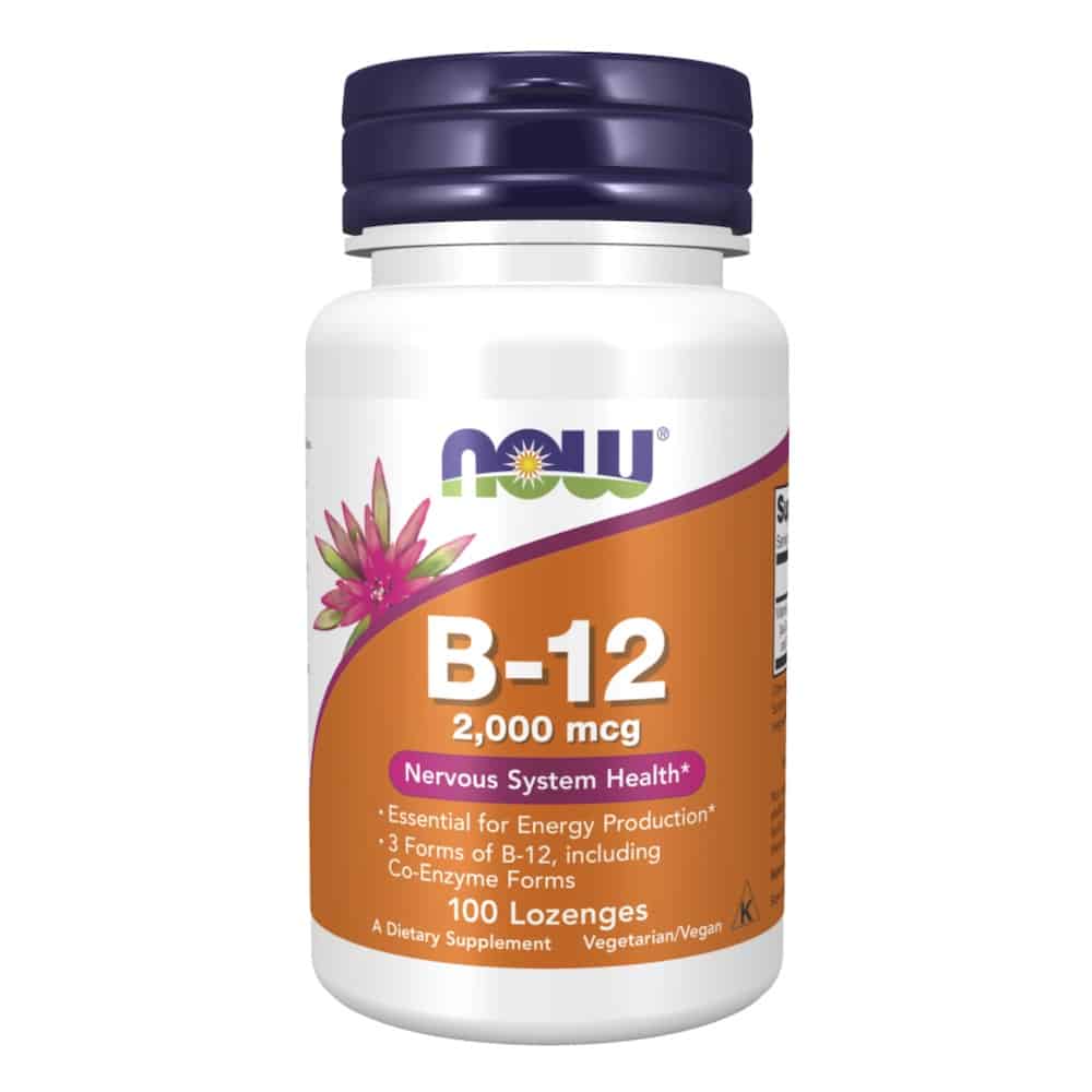 Now Foods B 12 2000 Mcg 100 Lozenges Now Foods B 12 2000 Mcg 100 Lozenges