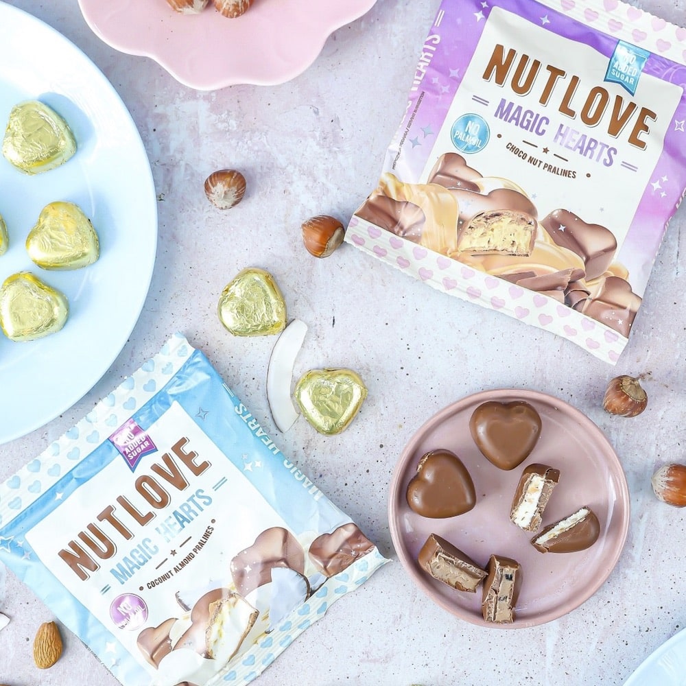 Nutlove Magic Hearts Coconut Almond Pralines Allnutrition Nutlove Magic Hearts Coconut Almond Pralines Allnutrition