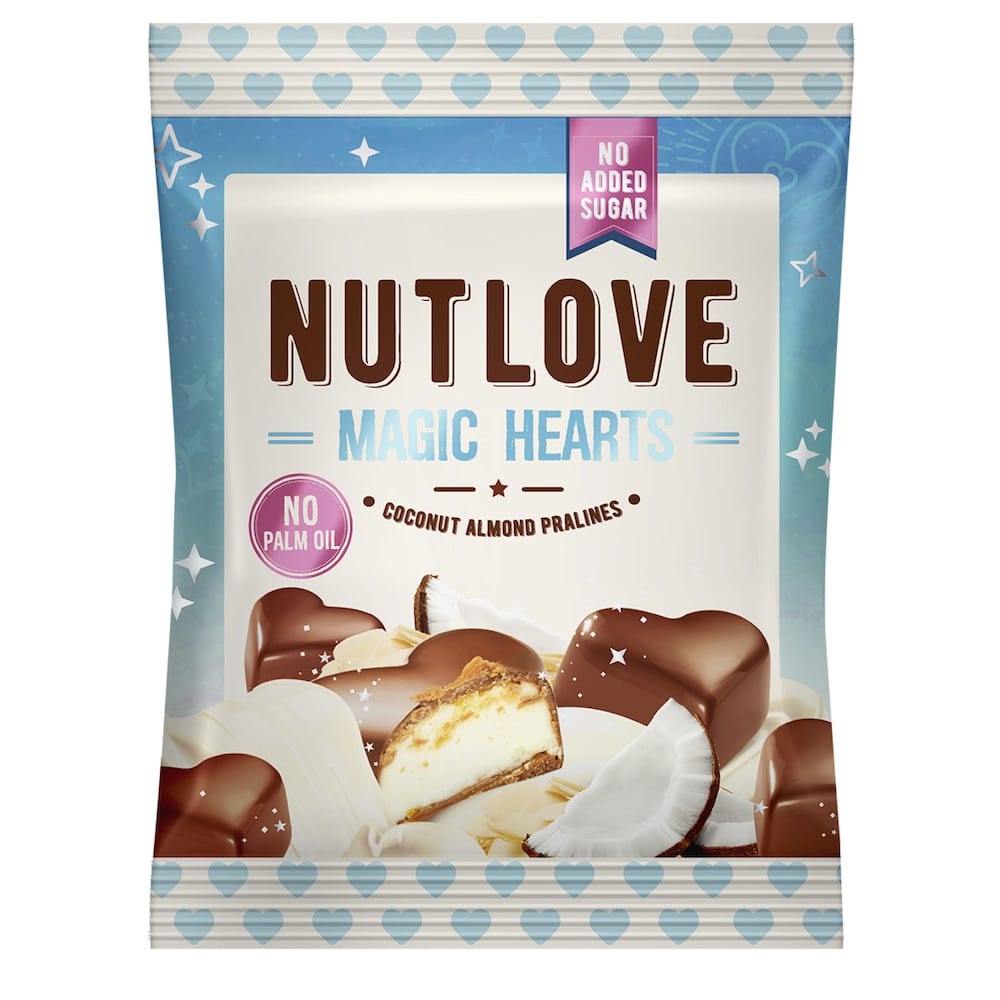 Nutlove Magic Hearts Coconut Almond Pralines Nutlove Magic Hearts Coconut Almond Pralines