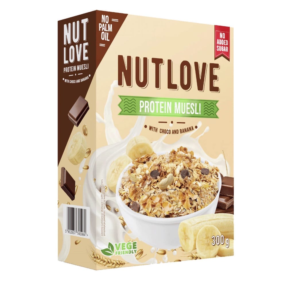 Nutlove Protein Muesli 300g Chocolate Banana Nutlove Protein Muesli 300g Chocolate Banana