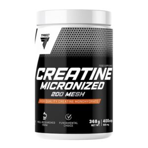 Creatine Monohydrate Micronized 200 Mesh 400 Caps Trec Nutrition Fitcookie