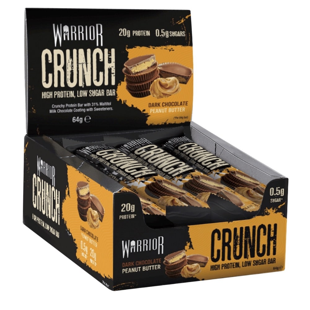 Warrior Crunch Protein Bar 64g - Dark Chocolate Peanut Butter - FitCookie