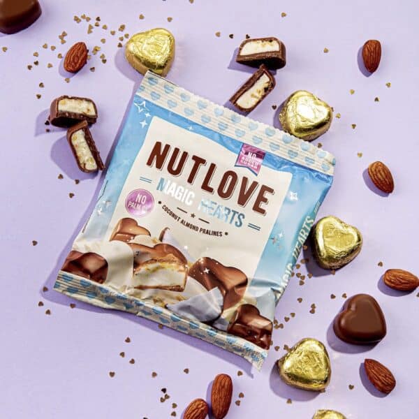 Nutlove Magic Hearts Coconut Almond Pralines Fitcookie