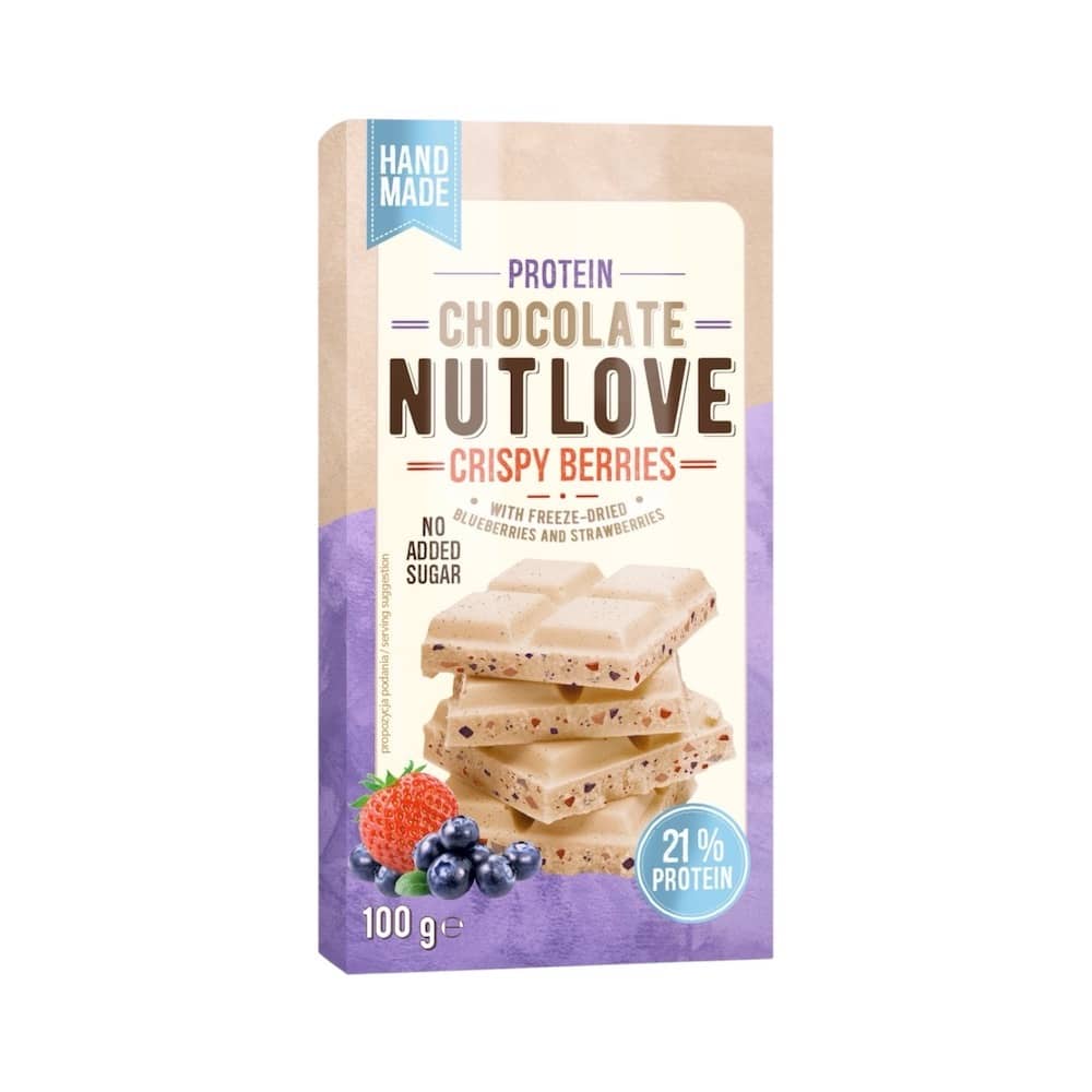 Crispy Berries Nutlove Protein Chocolate Allnutrition 100g Crispy Berries Nutlove Protein Chocolate Allnutrition 100g
