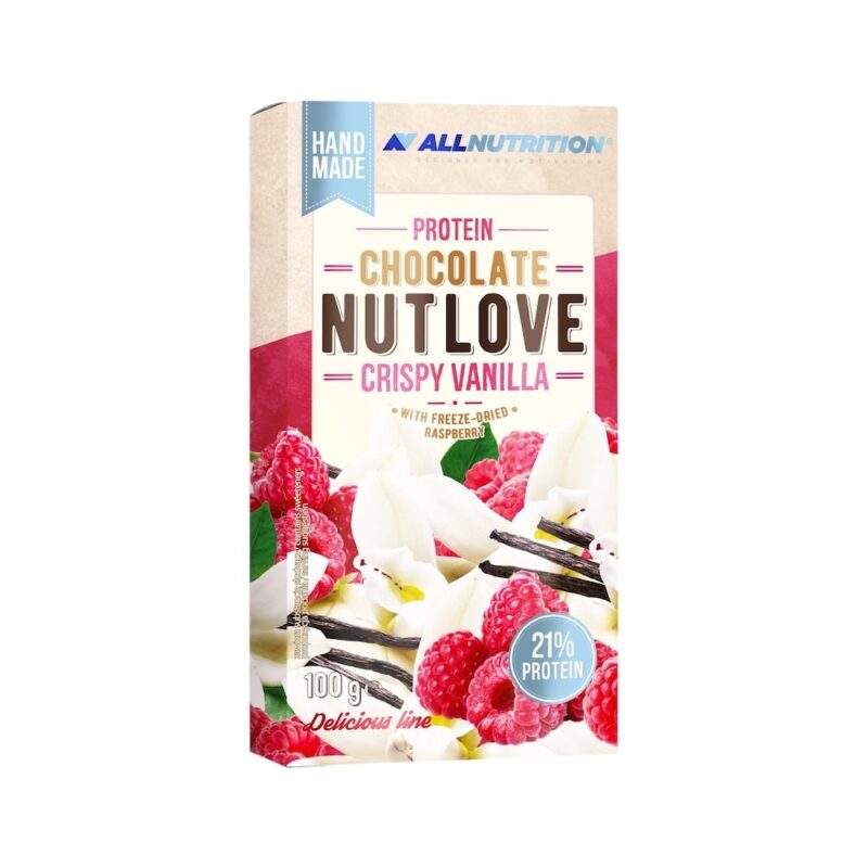 Crispy Vanilla Nutlove Protein Chocolate Allnutrition 100g