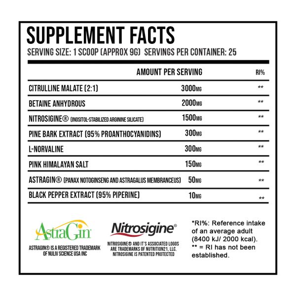 OCTANE SUPPLEMENT FACTS