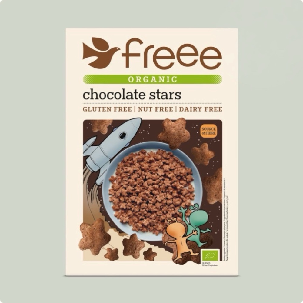 Chocolate Stars Organic Freee Foods 300g