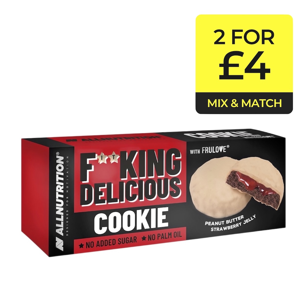 Peanut Butter Strawberry Jelly Fitking Delicious Cookie Allnutrition 128g Peanut Butter Strawberry Jelly Fitking Delicious Cookie Allnutrition 128g