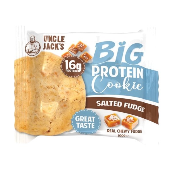 Salted Fudge Big Protein Cookie Uncle Jack 100g Salted Fudge Big Protein Cookie Uncle Jack 100g