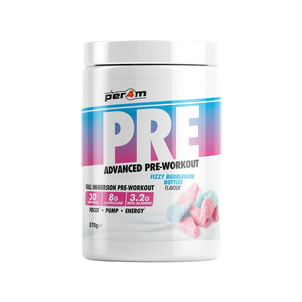 Fizzy Bubblegum Bottles Per4m Pre Workout 570g