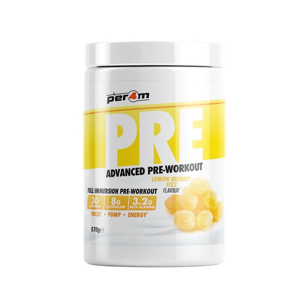 Lemon Sherbet Fizz Per4m Pre Workout 570g