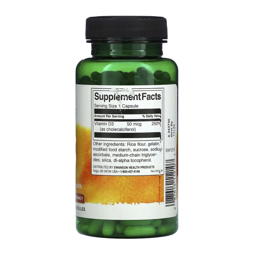 Swanson Vitamin D3 2000iu 250 Caps Swanson Vitamin D3 2000iu 250 Caps