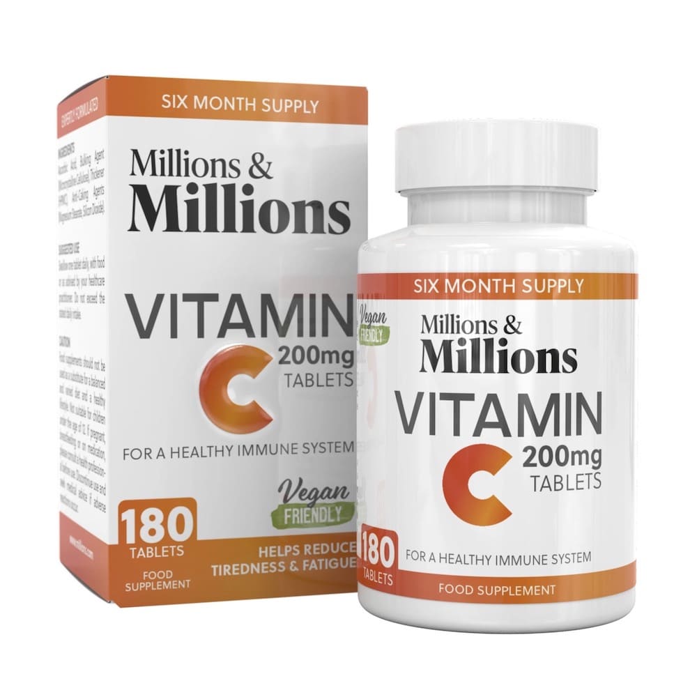 Vitamin C 200mg 180 Tablets Millions And Millions Vitamin C 200mg 180 Tablets Millions And Millions