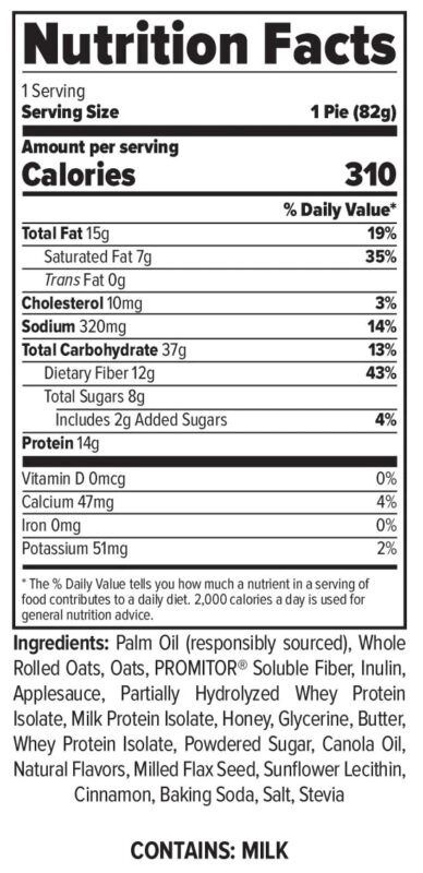 Finaflex Oatmeal Protein Pie Marshmallow Ingredients