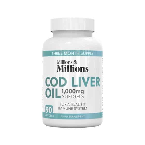 Millions And Millions Cod Liver Oil 90 Softgels