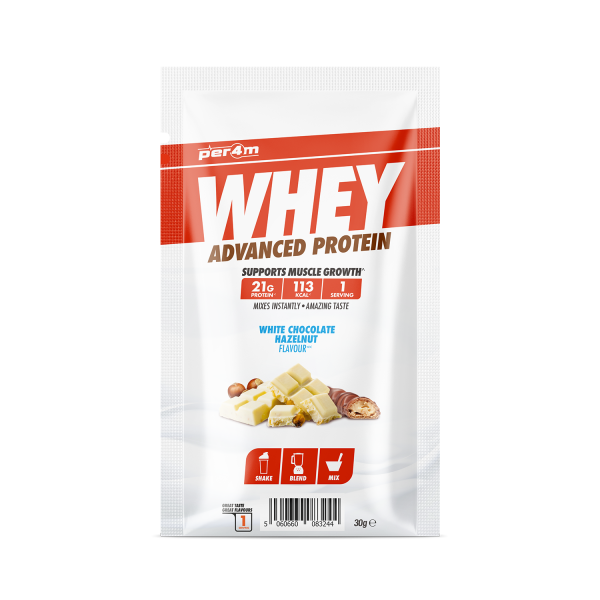 WHEY SACHET 30g White Choc Hazelnut
