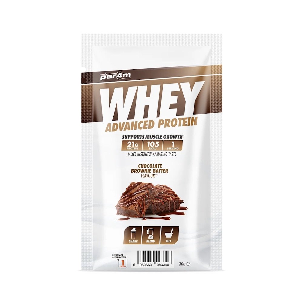 Chocolate Brownie Batter Per4m Advanced Whey Protien Sachet 30g