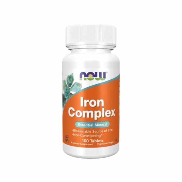 Iron Complex Now Foods 100 Tablets Iron Complex Now Foods 100 Tablets