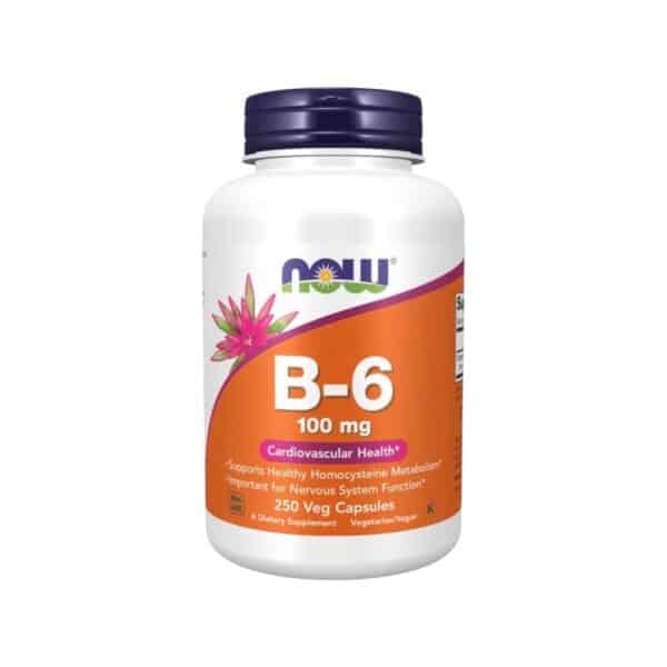 B 6 Now Foods 100mg 250 Veg Caps