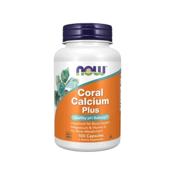 Colar Calcium Plus Now Foods 100 Caps