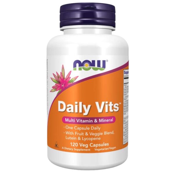 Daily Vits 120 Veg Caps Now Foods