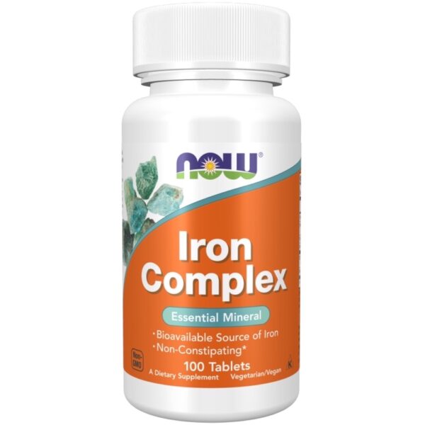 Iron Complex 100 Tablets Now Foods