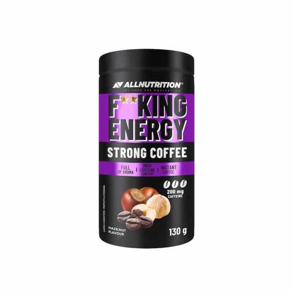 Hazelnut Fitking Energy Strong Coffee Allnutrition 130g