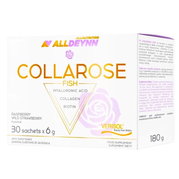 Fish Collarose Alldeynn Allnutrition 30sachets 6g Raspberry Wild Strawberry