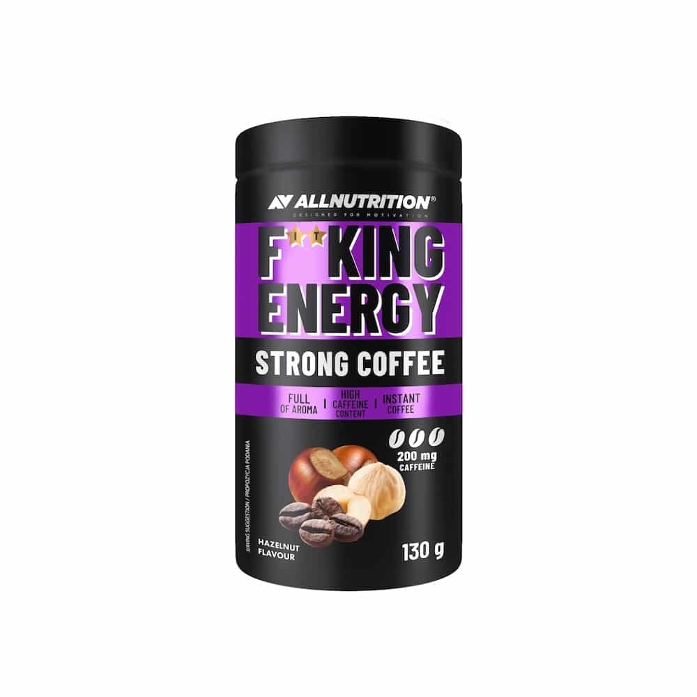 Hazelnut Fitking Energy Strong Coffee Allnutrition 130g Hazelnut Fitking Energy Strong Coffee Allnutrition 130g