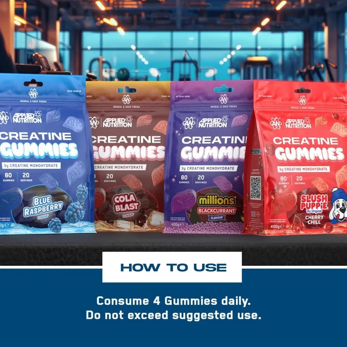 Cherry Chill Creatine Gummies Applied Nutrition Info2